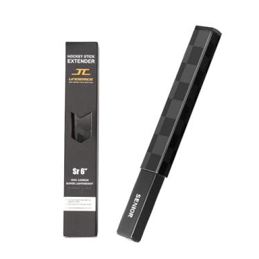 Imagem de Plugue de extensão de taco de hóquei para bastões compostos Universal Senior 10.2 cm 15.2 cm Stick Extender com cola, alongamento de bastões de hóquei, plugue de extremidade fácil de instalar