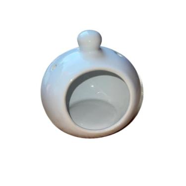 Imagem de Porta Alho Alheiro Pequeno Feito em Cerâmica(Branco)