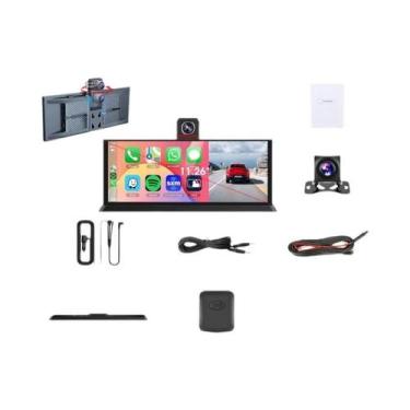 Imagem de Câmera Veicular Sem Fio CarPlay De 11,26 Polegadas, 4K, Lente Dupla, A