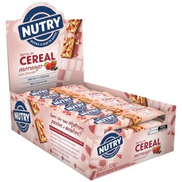 Imagem de Nutry Display Barra De Cereal Morango Com Chocolate - 22G - Display 24 Unidades