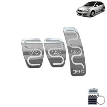 Imagem de Pedaleira Chery Cielo Manual 2010 Até 2013 Aço Inox