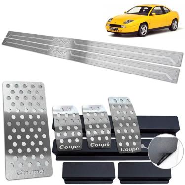 Imagem de Soleira Pedaleira E Descanso Fiat Coupé Prata Baixo Relevo