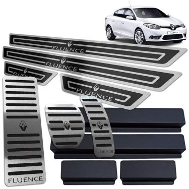 Imagem de Soleira Pedaleira Descanso Fluence 2011/2019 Preto Auto AR