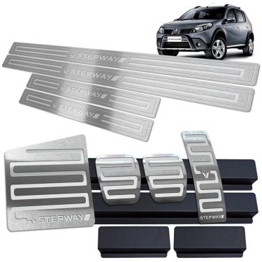 Imagem de Soleira Pedaleira Descanso Sandero Stepway 2008/13 Prata BR