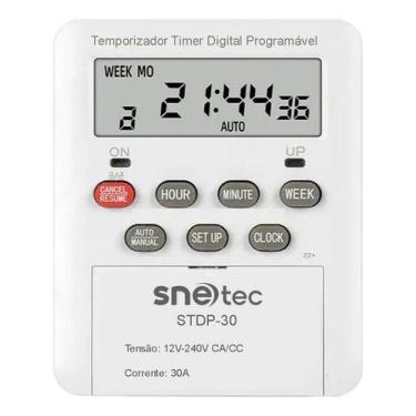 Imagem de Timer Temporizador Digital Programável DC/AC Snetec Stdp-30