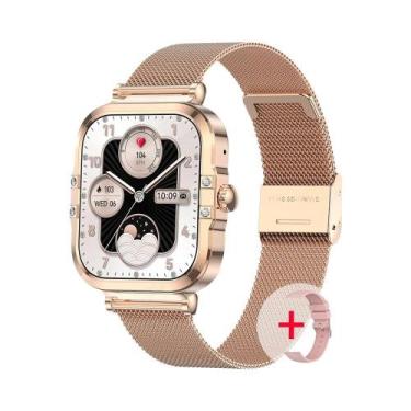 Imagem de Relógio Inteligente Feminino NFC Com Tela AMOLED, Monitor De Frequênci