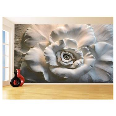 Imagem de Papel De Parede 3D Floral Textura Sala Flores 3,5M Xfl347