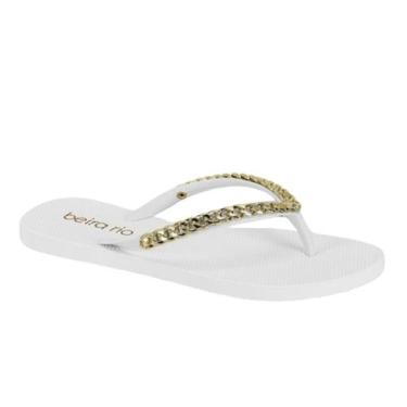Imagem de Chinelo Feminino Flat Beira Rio Original 8449510, Branco, 35