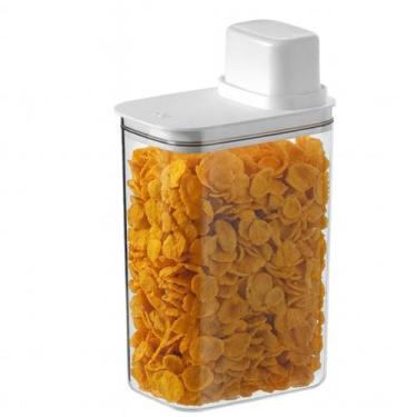 Imagem de Kit 2 Pote Hermético Medidor Porta Mantimentos Alimentos Organizador D