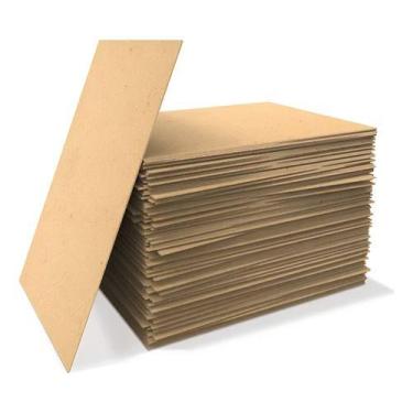 Imagem de Placa Chapa Mdf Cru 40x60 A2 10 Unid 3mm Quadros Artesanato - Marcenar