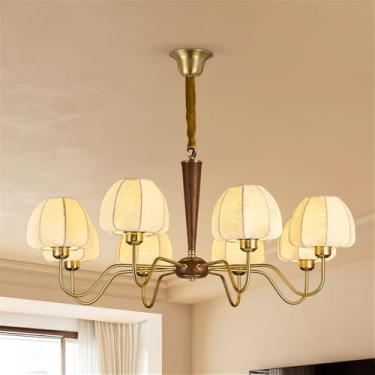 Imagem de Luminária pendente contemporânea americana retrô criatividade sala de estar sala de jantar quarto hotel villa café arte simples led lustre doméstico (f 8 luzes)