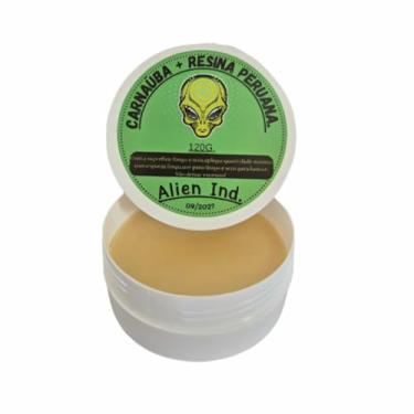 Imagem de Cera Automotiva Carnaúba + Resina Peruana Alien Cera 120g | Brilho Espelhado, Remove Pequenos Riscos, Proteção e Revitalização da Pintura e Queimados