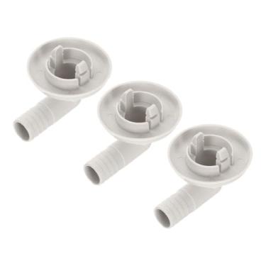 Imagem de uxcell Conector de mangueira de drenagem de ar condicionado, encaixe de cotovelo para unidades mini-divididas e unidade CA de janela 30 mm, 3 peças