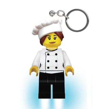 Imagem de LEGO Minifigures Large 3 Inch Tall Figure Keychain Light - Female Chef (KE218H)