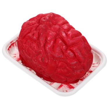 Imagem de Healvian Halloween Bloody Brain Props,Halloween Horror Organ Props,Plastic Body Parts Halloween Fake Organ Halloween Body Organ Horrific Organ Bloody Body Parts for Halloween,Haunted House, Pranks