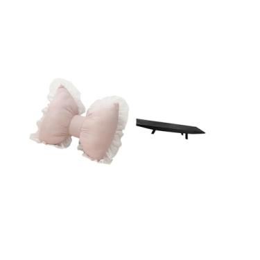 Imagem de Fenteer Almofada de Arco Confortável para Decoração de Casa Moderna, Sofá E Bandeja de Armazenamento de Madeira Decorativa Rústica para Sala de Estudo, Cadeir