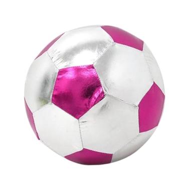 Imagem de Deevoka Bola de futebol infantil de 25 cm, brinquedo interativo de PVC leve e brilhante, bola esportiva para treinamento, presente para jogos e esportes ao ar, Roxo