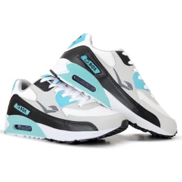 Imagem de Tênis Masculino W-Box Air Pulse 90 – Casual, Leve e Confortável com Amortecimento Air e Estilo Urbano Moderno (BRANCO/VERDE, BR, Adulto, Numérico, 41)
