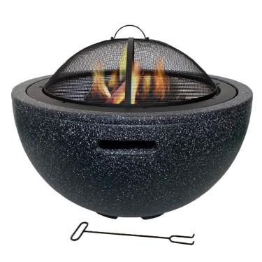 Imagem de Lareira redonda para uso ao ar livre, lareira, lareira 3 em 1, aquecedor de terraço, braseiro ao ar livre