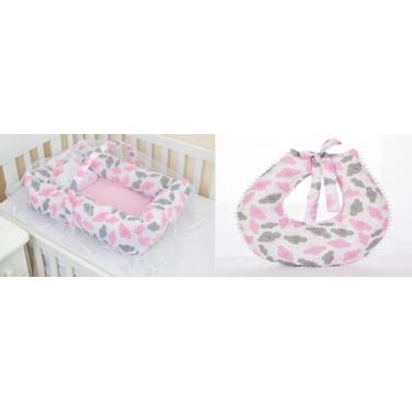 Imagem de Ninho Redutor Quadrado Com Mosquiteiro + Almofada De Amamentação - Vár