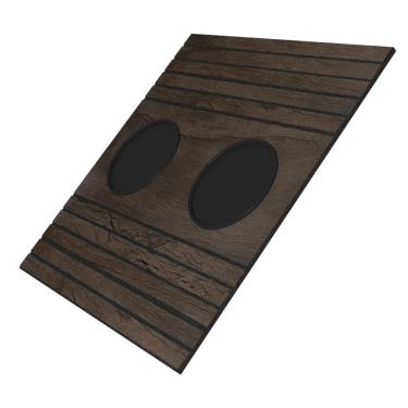 Imagem de Esteira Bandeja Com Suporte Para Copos Para Sofá MDF Tabaco - Gran Belo