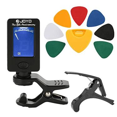 Imagem de Eujgoov Kit de Ferramentas de Guitarra Com Clipe No Sintonizador Ajustável Capo Plectrum Titular e 7 Picaretas Acessórios Essenciais para Guitarras Elétricas Acústicas
