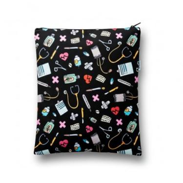 Imagem de Bolsa Necessaire Personalizada Enfermagem Porta Jaleco - (PRETO)