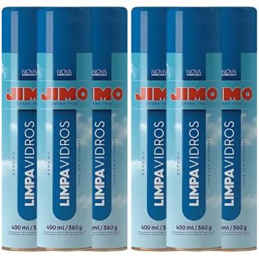 Imagem de Jimo Limpa Vidros Acrílicos Cristais Espuma 400ml 6un