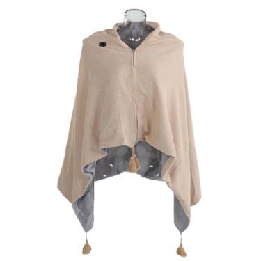 Imagem de SPYMINNPOO Xale Aquecido, Cobertor de Aquecimento Elétrico USB Portátil, Envoltório de Xale Aquecido Usável Com 3 Configurações para Mulheres