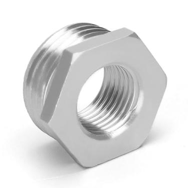 Imagem de Joywayus Aço inoxidável 1-1/5.1 cm NPT macho x 3/10.2 cm NPT fêmea bucha redutora cabeça hexagonal encaixe de tubulação