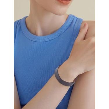 Imagem de 1 pulseira de couro ajustável, estilo punk/gótico rock para homens e mulheres, 8-5/8 x 5/20.3 cm (21,8 x 1,6 cm), Medium, Couro, Sem Pedra Preciosa