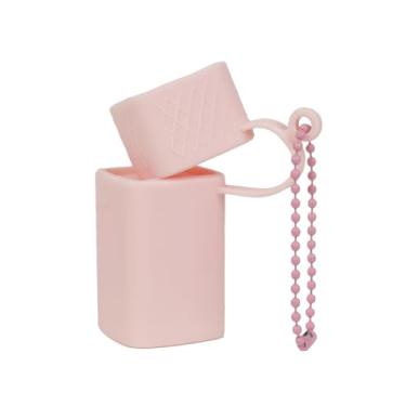 Imagem de Bolsa de silicone para batom, bolsa portátil para armazenamento de brilho labial, bolsas de cosméticos para mulheres e viagens, rosa, Tendência