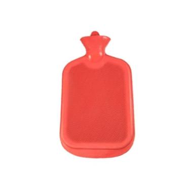 Imagem de Bolsa Térmica de Borracha para Água Quente e Fria, 1 Litro (Vermelho)