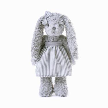 Imagem de Vestido listrado de boneca de pelúcia Toy Bunny Stuffed Cartoon Doll 30 cm