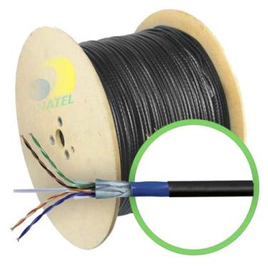 Imagem de Cabo De Rede Cat6 F/utp 23 Awg Blindado Dupla Capa 30 Metros - Star Br