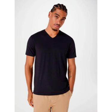 Imagem de Camiseta Manga Curta Hering 4EKK Slim Algodão T. P/XG, G, N10, Preto