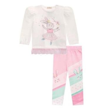 Imagem de Conjunto Infantil Menina Blusão Legging ThermoSkin Infantil-Feminino