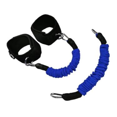 Imagem de menolana Faixas de resistência para treinamento de pernas, cintos de cintura, equipamentos para tornozelos, cordas de resistência para basquete, academia, Azul