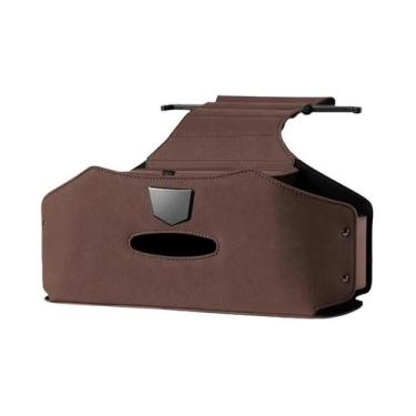 Imagem de Bolsa De Armazenamento Para Encosto De Banco De Carro Em Camurça De 3 