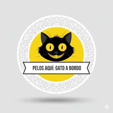Imagem de Adesivo Decorativo para Carro e Moto, Modelo Gatinho (Adesivo61)