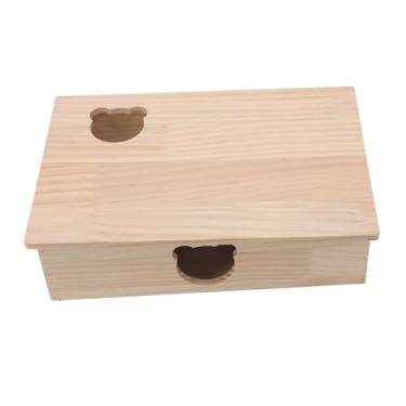 Imagem de Yinhing Hamster House Pet Hideout Cabin Cabin Hideout Hut para Pequenos Animais de Estimação Com Telhado Removível 6 Quartos Maze Subterrâneo 13.0x9.6x3.6in