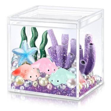 Imagem de Tanque DIY Vertintong Axolotl Craft com 3 minifiguras e miçangas