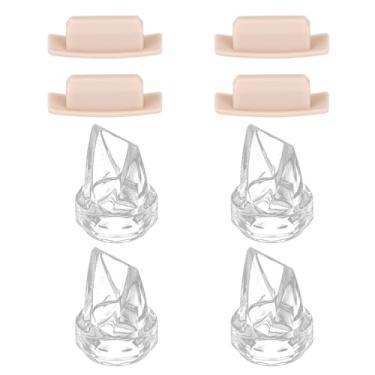 Imagem de 4 Peças Válvulas de Reposição e 4 Tampas de Bico para eufy Bomba Tira-Leite Vestível E10/S1/S1 Pro, Macia Silicone à Prova Poeira Peças para Bomba Tira-Leite