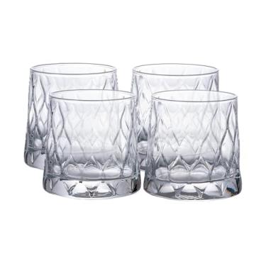 Imagem de Jogo de 4 Copos para Whisky - Leafy - Vidro - 440ml - Pasabahce