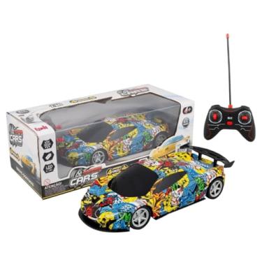 Imagem de Carrinho De Controle Remoto Esportivo Grafite Super Rápido Brinquedo Drift Infantil Kizumba