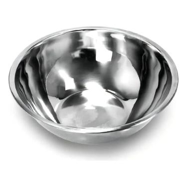 Imagem de 2X Saladeira Bacia Tigela Inox Multiuso Salada Arroz Macarrã