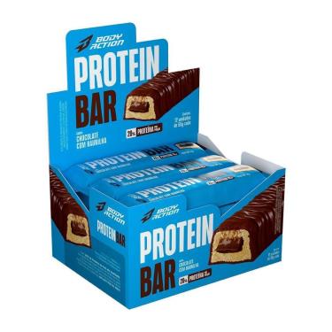 Imagem de Protein Bar - 12 Unidades de 55g Chocolate Com Baunilha - Bodyaction-Masculino