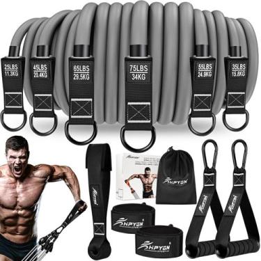 Imagem de Conjunto de faixas de exercícios HPYGN Heavy Resistance de 300 libras 