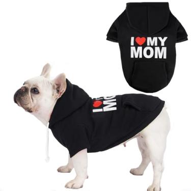 Imagem de Moletons com capuz para cães grandes de segurança moletom de lã ultramacia para cães para clima frio, roupas de inverno para animais de estimação com bolso para cães pequenos, médios e grandes (M