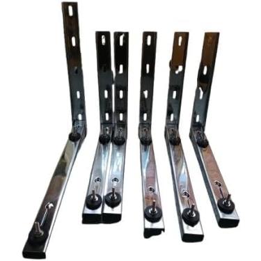 Imagem de Suporte para Ar Condicionado Split Inox 500 mm Até 18000 Btus, do Tipo Quadrada ou Barril, com Peso Máximo de 32 kg, 1 Par. Peso Para Dobra ou Ruptura 190 Kg